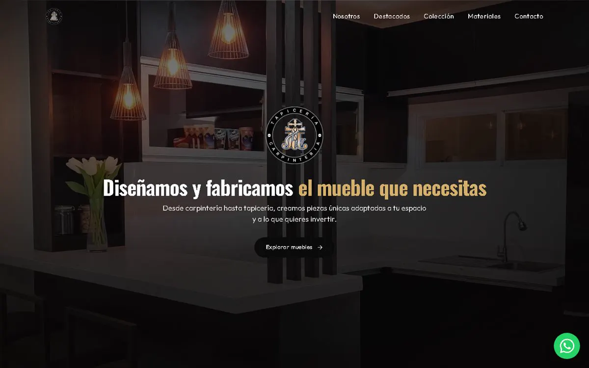 Sitio web de Mueblería JJ — diseño y fabricación de muebles a medida